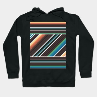 Retro Stripes Pattern manafold art Hoodie